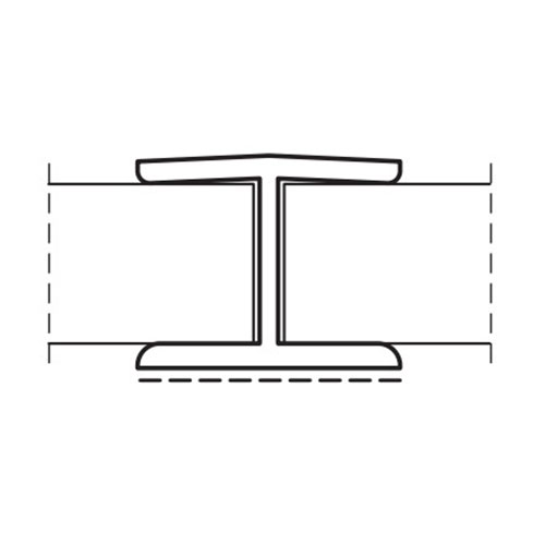 З'єднув. елемент встик, H=100мм, білий глянець (ПВХ) З'єднув. елемент встик, H=100мм, білий глянець (ПВХ)