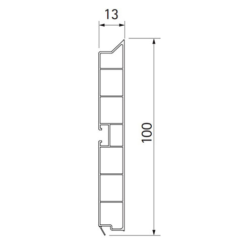 Цоколь H=100мм, чорний мат., ПВХ, 4м (прихований ущільн.) Цоколь H=100мм, чорний мат., ПВХ, 4м (прихований ущільн.)