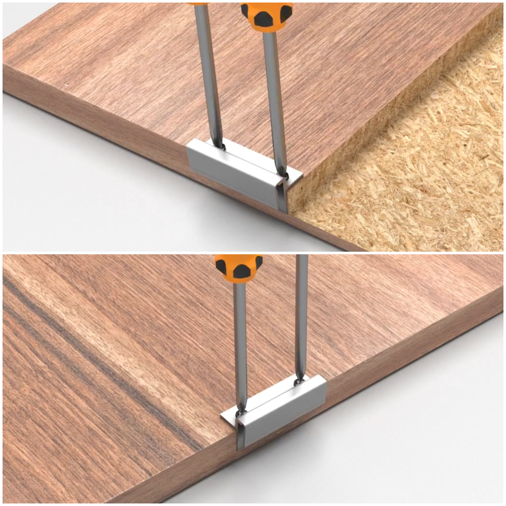 Алюмінієва кліпса для профіля LINE3 з отворами