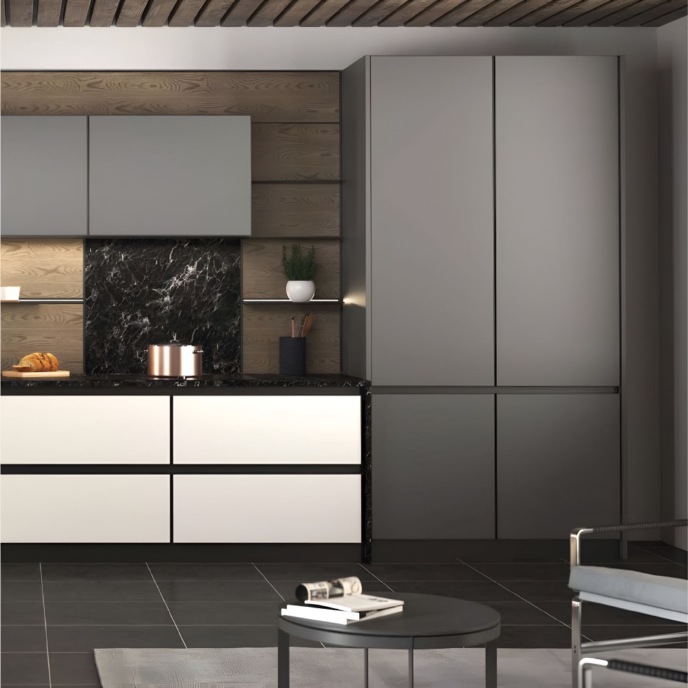 Полиця LINE3, 1165 мм, чорний браш (алюміній анодований)