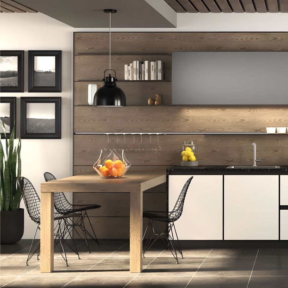 Полиця LINE3, 1165 мм, чорний браш (алюміній анодований)