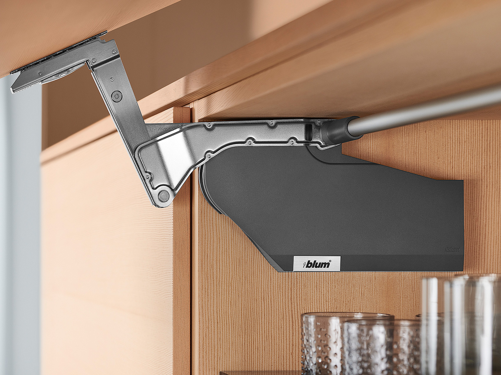 AVENTOS HS механізм H, 676-800 мм, TGR (темно-сірий), алюм. рамки AVENTOS HS механізм H, 676-800 мм, TGR (темно-сірий), алюм. рамки