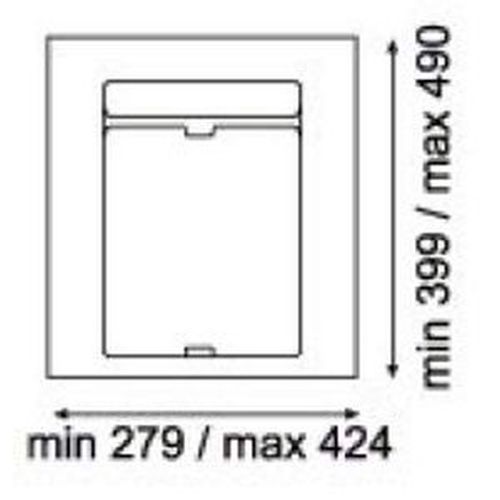 База 400-450-500 9XL, 440x490x45мм (підрізка до 279х399x45мм), пластик, сірий оріон База 400-450-500 9XL, 440x490x45мм (підрізка до 279х399x45мм), пластик, сірий оріон