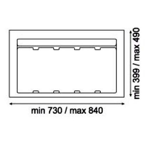 База 900 9XL, 840x490x45мм (підрізка до 729х399x45мм), пластик, сірий оріон База 900 9XL, 840x490x45мм (підрізка до 729х399x45мм), пластик, сірий оріон