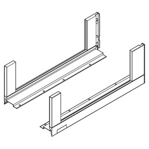 Боковина з Boxcover LEGRABOX free C, L=400мм, ліва+права, білий шовк Боковина з Boxcover LEGRABOX free C, L=400мм, ліва+права, білий шовк