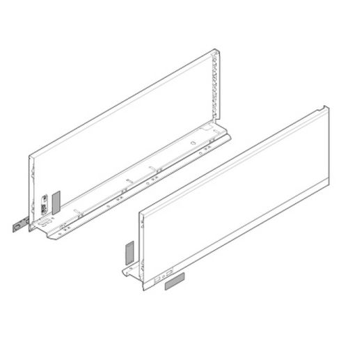 Боковина LEGRABOX C(177), L=500мм, ліва+права, білий шовк Боковина LEGRABOX C(177), L=500мм, ліва+права, білий шовк