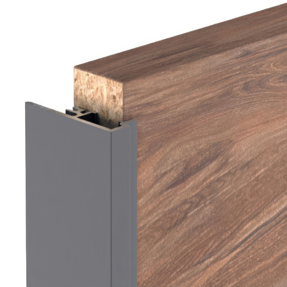 Боковий профіль-заглушка  LINE3  під 18 мм, L =  4.35 м, чорний