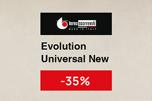 Комплекти розсувних систем Terno Evolution та Universal New зі знижкою 35%
