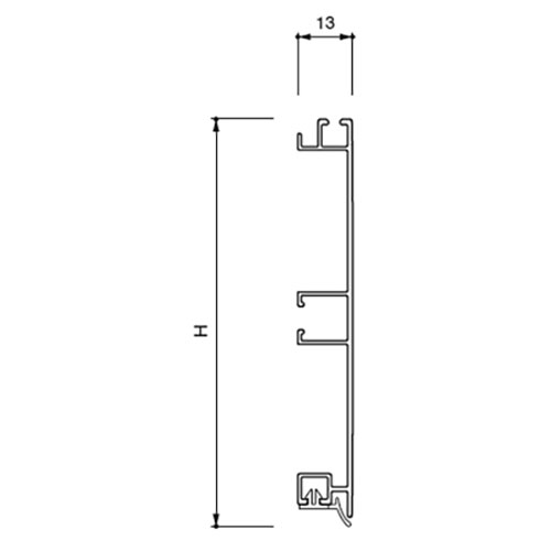 Цоколь H=120мм, алюміній (нержавійка), 4м Цоколь H=120мм, алюміній (нержавійка), 4м