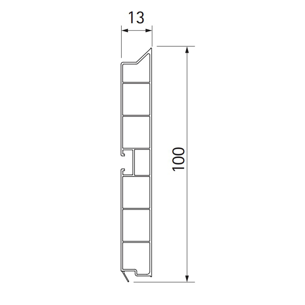 Цоколь ПВХ Золото H=100мм, 4м (прихований ущільн.) Цоколь ПВХ Золото H=100мм, 4м (прихований ущільн.)