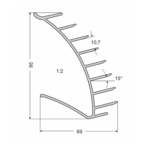 Тримач CD L=150мм Тримач CD L=150мм