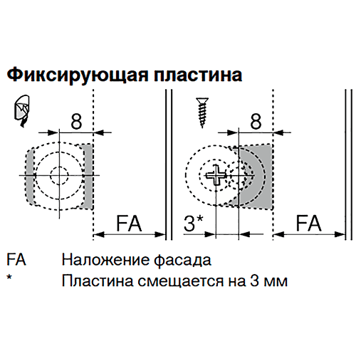 Тримач TIP-ON 20/17 короткий, прямий, білий шовк (з монтажною планкою) (пластик) Тримач TIP-ON 20/17 короткий, прямий, білий шовк (з монтажною планкою) (пластик)