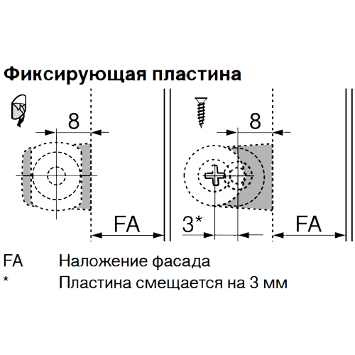 Тримач для Tip-On 20/32 довгий, прямий, сірий (з монтажною планкою) (пластик) Тримач для Tip-On 20/32 довгий, прямий, сірий (з монтажною планкою) (пластик)