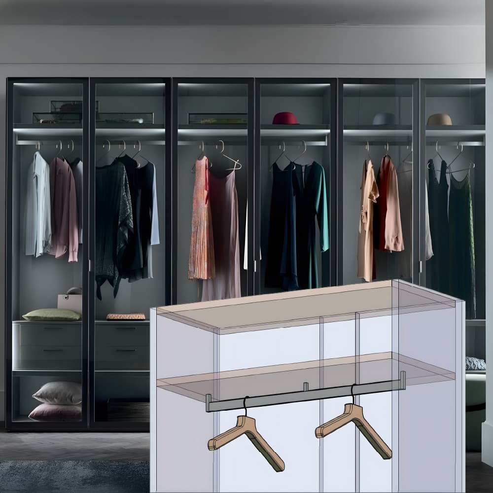 Тримач SL-2912 для труби PR-2912, боковий (пара), чорний Тримач SL-2912 для труби PR-2912, боковий (пара), чорний