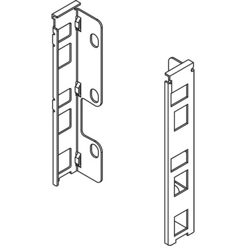 Тримач задньої стінки LEGRABOX з ДСП, K(144), лівий+правий, нікель