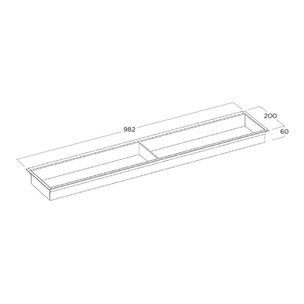 Електричний короб 472х150мм, з двома розетками, дуб Spessart+Corda Електричний короб 472х150мм, з двома розетками, дуб Spessart+Corda