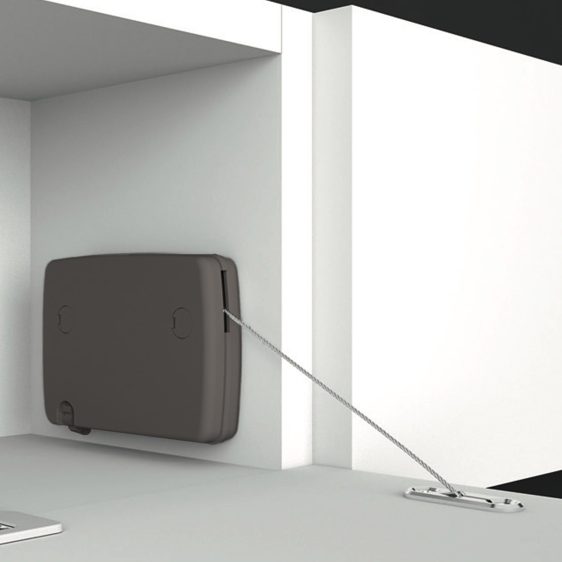 Фіксатор барний NANOWINCH HP Soft з навантаженням на 7кг, димчастий Фіксатор барний NANOWINCH HP Soft з навантаженням на 7кг, димчастий