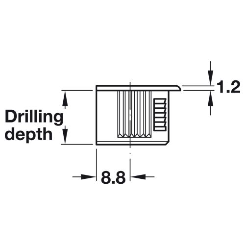 Головка-рафікс 16мм, білий Головка-рафікс 16мм, білий