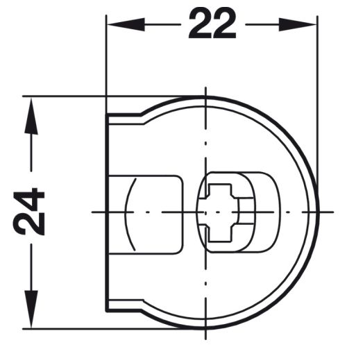Головка-рафікс 16мм, білий Головка-рафікс 16мм, білий