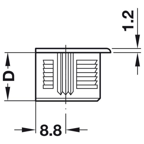 Головка-рафікс 16мм, білий Головка-рафікс 16мм, білий
