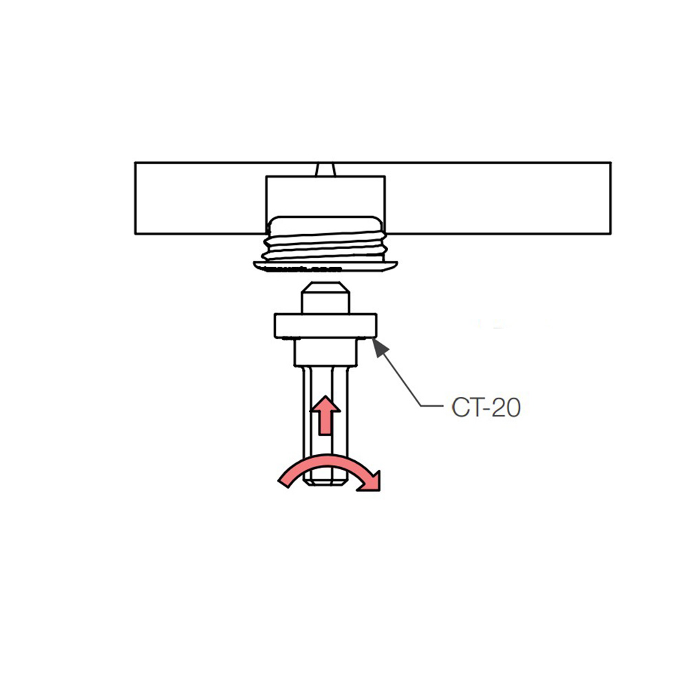 Інструмент для монтажа кліпс серії LP (для шуруповерта), пластик Інструмент для монтажа кліпс серії LP (для шуруповерта), пластик