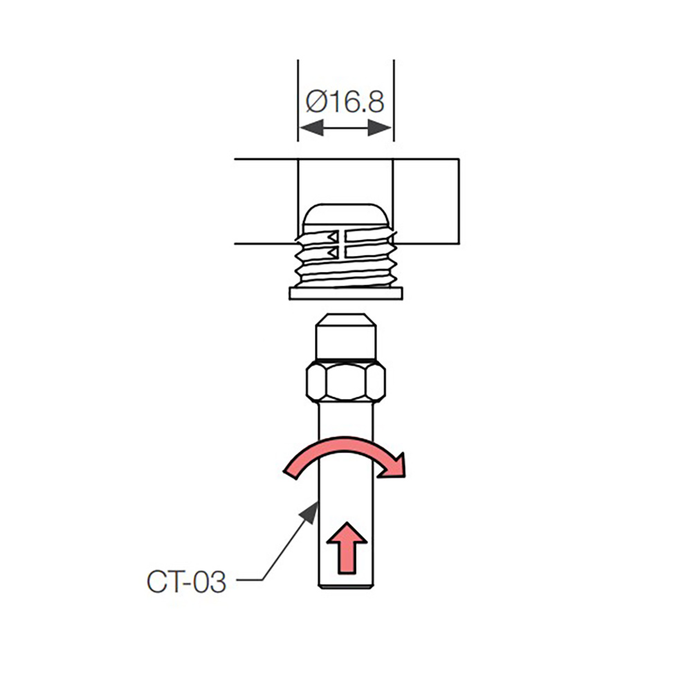 Інструмент для монтажа кліпси PC-F1A (для шуруповерта)