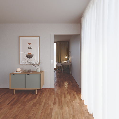 К-кт Hawa Junior 100 B/B Pocket Acoustic, для 1-х дверей, до 100кг