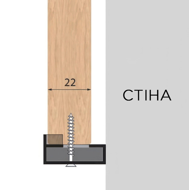 К-кт заглушок для бокового профілю Line3 під 18-22 мм, чорний (алюміній анодований)
