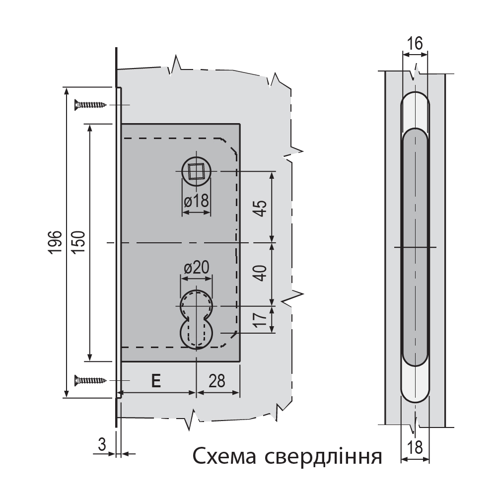 Комплект дверей Pivot AGB 900х2400мм, коричневий