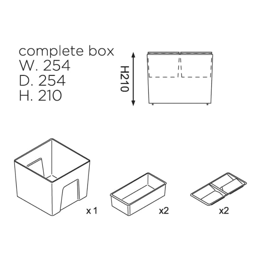 К-т органайзерів ONDA для ванної кімнати, велике відро, 2 маленькі коробки, 2 кришки з органайзерами, пластик, оріон К-т органайзерів ONDA для ванної кімнати, велике відро, 2 маленькі коробки, 2 кришки з органайзерами, пластик, оріон