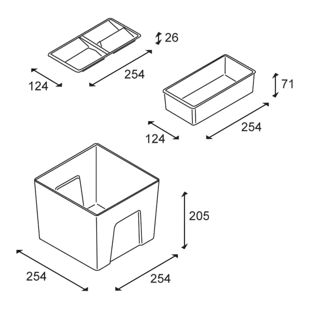 К-т органайзерів ONDA для ванної кімнати, велике відро, 2 маленькі коробки, 2 кришки з органайзерами, пластик, оріон К-т органайзерів ONDA для ванної кімнати, велике відро, 2 маленькі коробки, 2 кришки з органайзерами, пластик, оріон