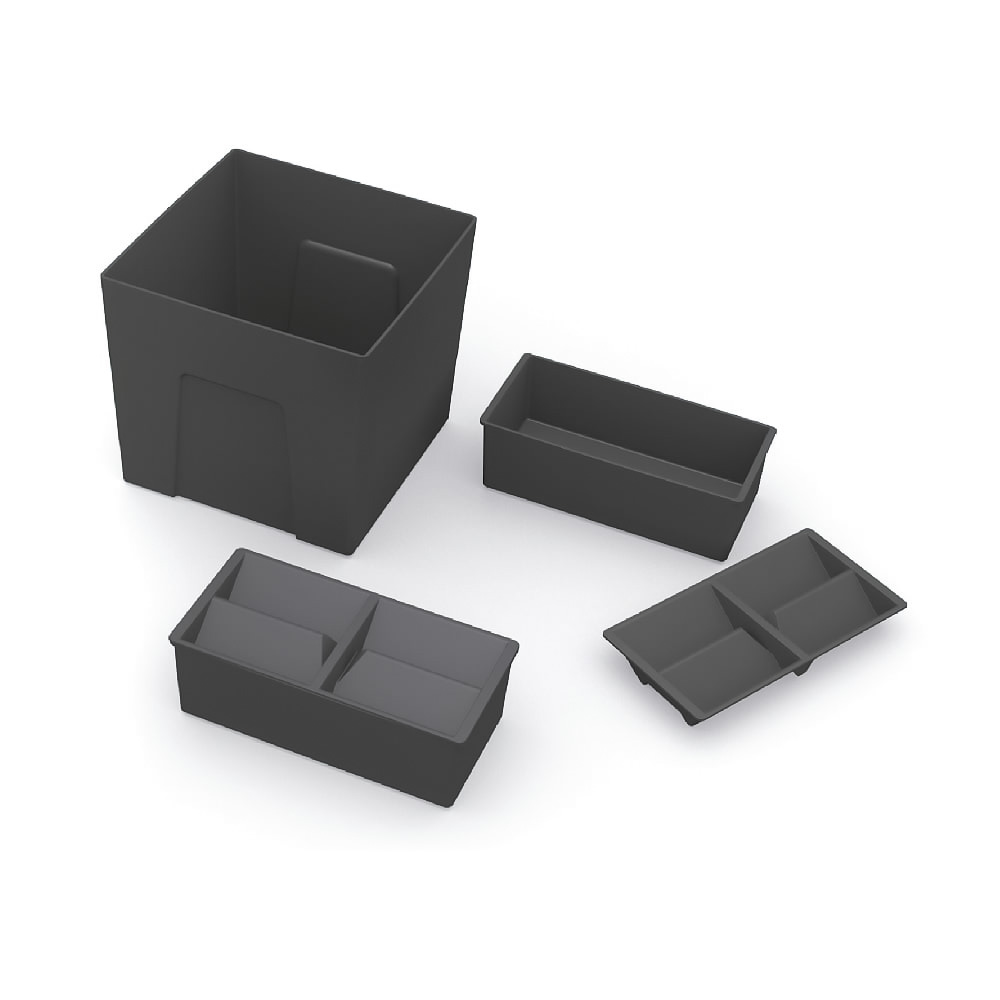 К-т органайзерів ONDA для ванної кімнати, велике відро, 2 маленькі коробки, 2 кришки з органайзерами, пластик, оріон К-т органайзерів ONDA для ванної кімнати, велике відро, 2 маленькі коробки, 2 кришки з органайзерами, пластик, оріон