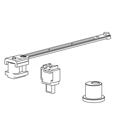 К-т системи New Universal (Eclettica)/1500x3000 , на 1 двері, з 2ма доводчиками 80кг, L=1500мм, срібло К-т системи New Universal (Eclettica)/1500x3000 , на 1 двері, з 2ма доводчиками 80кг, L=1500мм, срібло