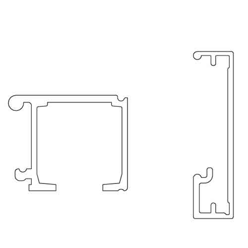 К-т верхньої направляючої New Universal (Eclettica) L=3000мм (кріплення до стіни, з заглушками) GRFS, графіт К-т верхньої направляючої New Universal (Eclettica) L=3000мм (кріплення до стіни, з заглушками) GRFS, графіт