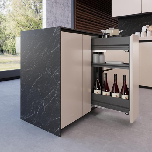 Карго Ikona 200мм (113х475х720мм) з 3-ма полицями, алюміній, Ardesia