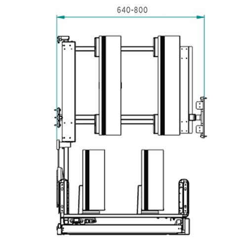 Карго Ikona 803 кутова 900мм, права, з доводч., Ardesia Карго Ikona 803 кутова 900мм, права, з доводч., Ardesia