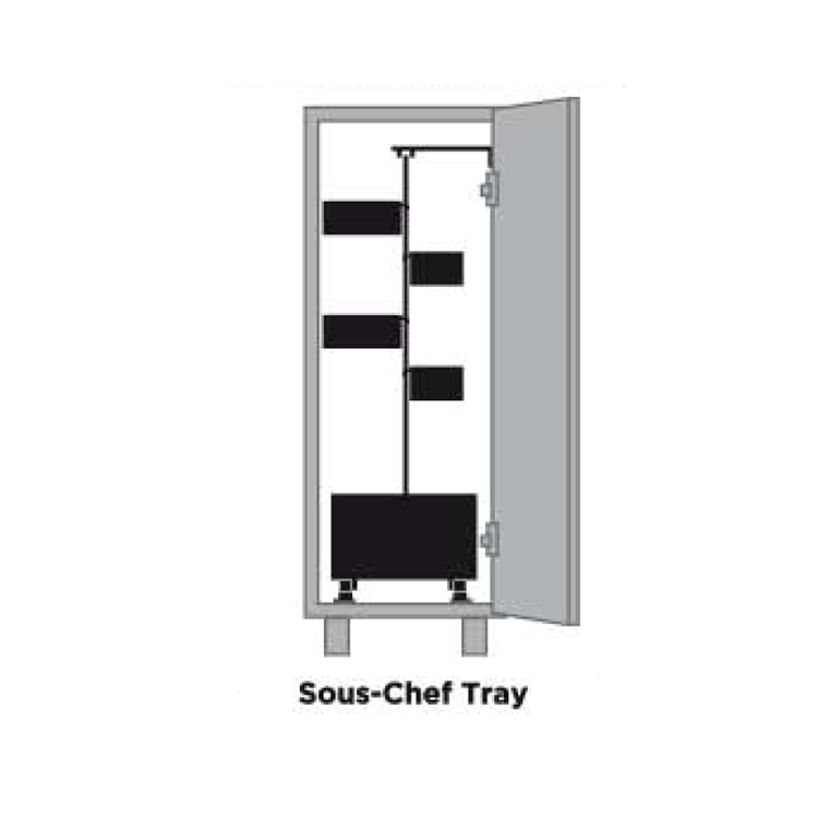 Карго 300 Sous-Chef (мод.Tray), W=241мм, H=685мм, метал, сірий оріон
