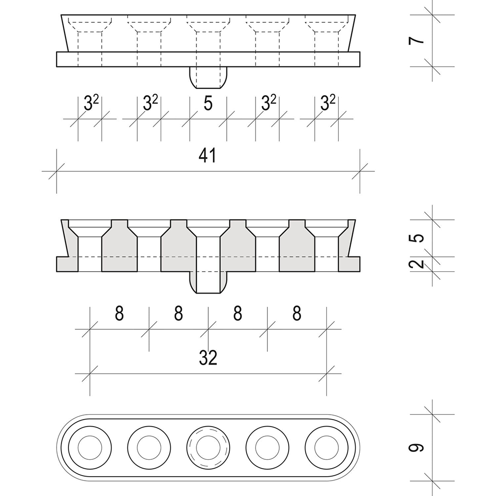 Клинові з'єднувачі KV довга муфта LH 001-s , чорна