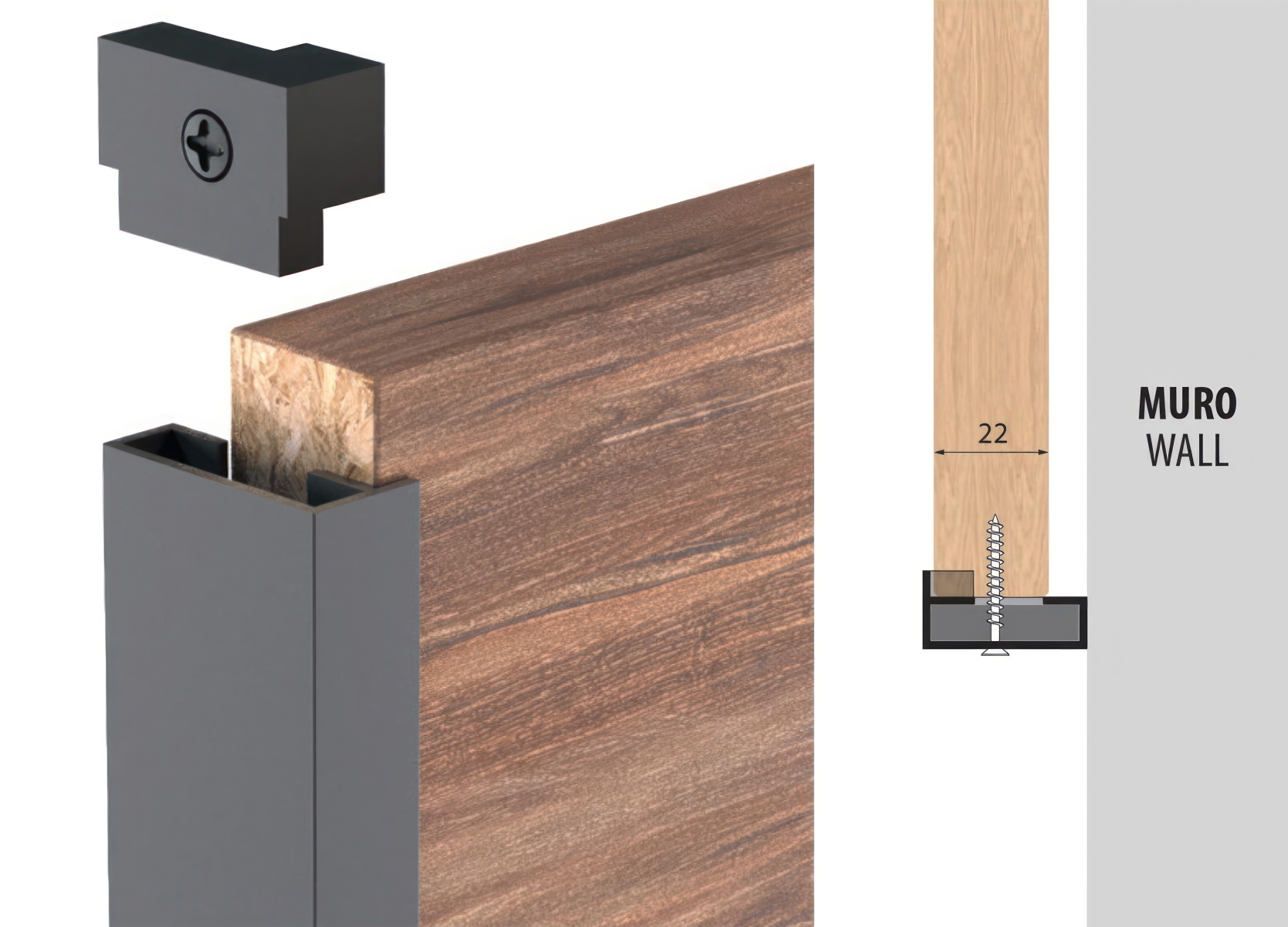 К-кт заглушок для бокового профілю Line3 під 18-22 мм, чорний (алюміній анодований) К-кт заглушок для бокового профілю Line3 під 18-22 мм, чорний (алюміній анодований)