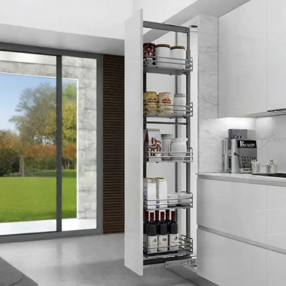 Комплект Ellite з 2-х кошиків колони висувної 300мм (280х470х120мм), титан, дно компакт ламінат Комплект Ellite з 2-х кошиків колони висувної 300мм (280х470х120мм), титан, дно компакт ламінат