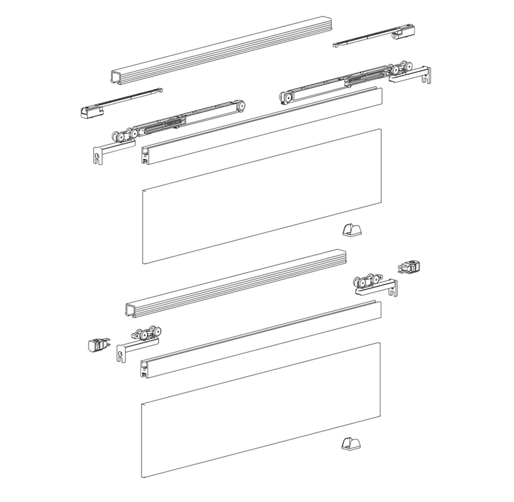 Комплект механізмів з 2-ма довочиками, 15кг Комплект механізмів з 2-ма довочиками, 15кг
