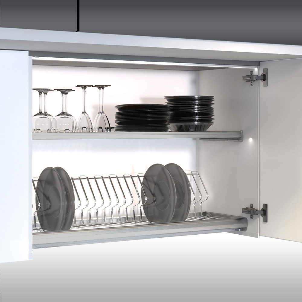 К-т сушарок 700мм, Ellite 2-х рівнева, хром з рамою К-т сушарок 700мм, Ellite 2-х рівнева, хром з рамою