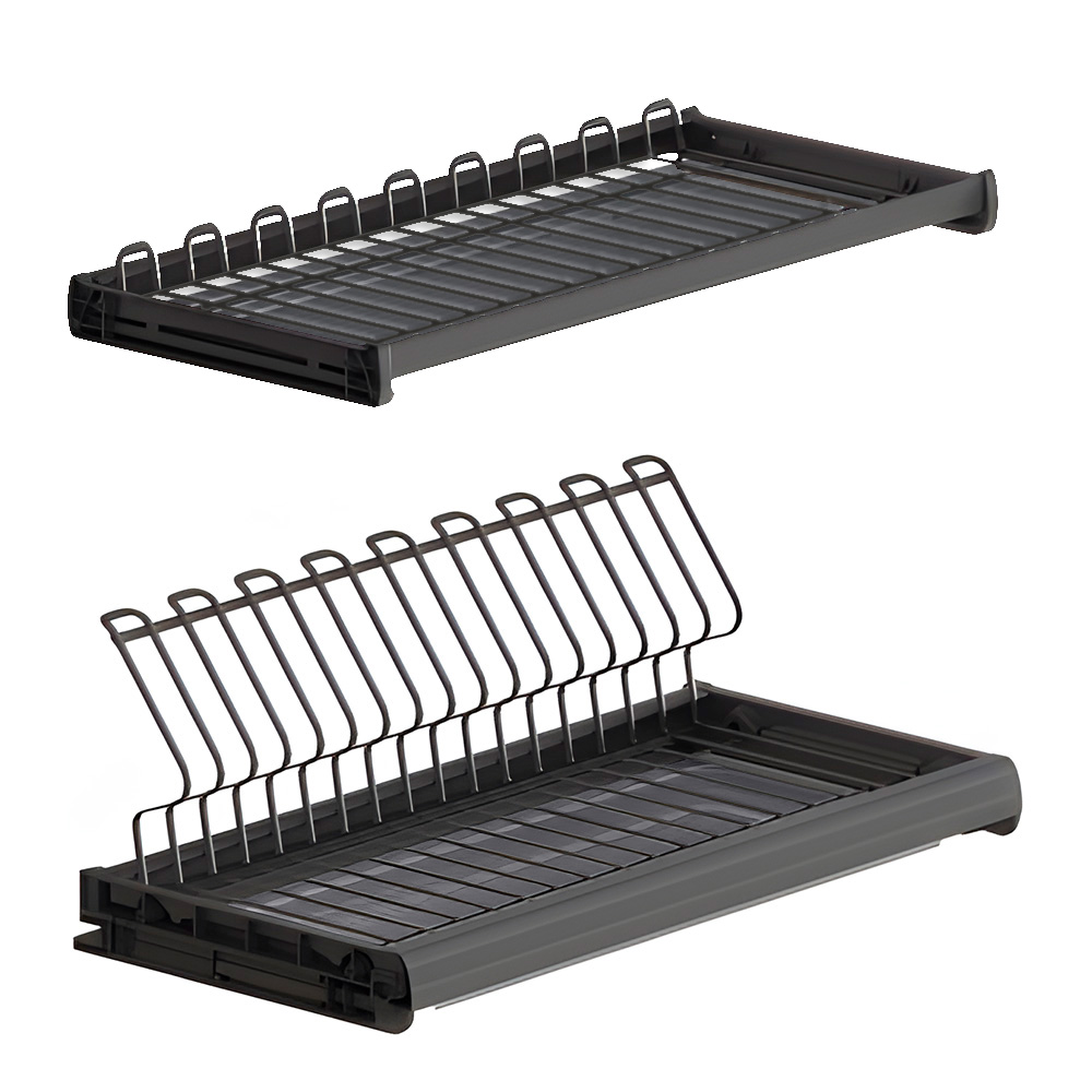 К-т сушарок 600мм, Ellite 2-х рівнева, ардезія з рамою К-т сушарок 600мм, Ellite 2-х рівнева, ардезія з рамою