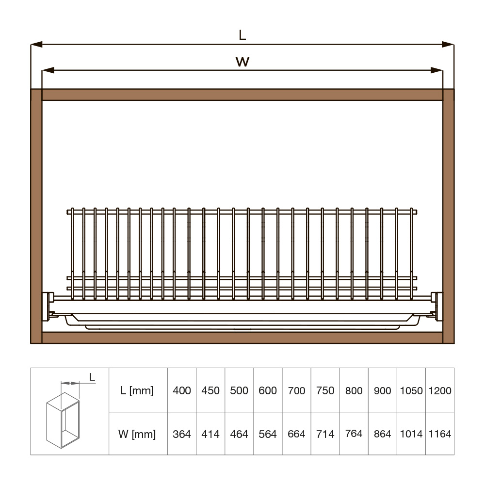 К-т сушарок 450мм, Gold 1-рівнева, сіра з рамою К-т сушарок 450мм, Gold 1-рівнева, сіра з рамою