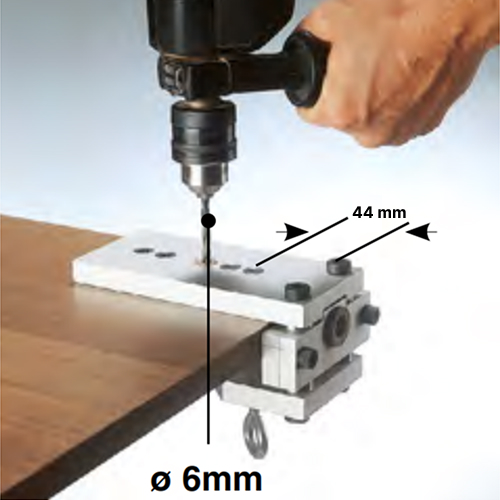 Кондуктор для опор 306 d = 12 мм на ДСП до 45 мм 