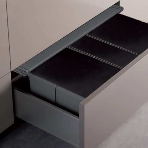 Сортер 1000 9XL, 2х26л+2х11л, H=277мм, пластик, сірий оріон Сортер 1000 9XL, 2х26л+2х11л, H=277мм, пластик, сірий оріон