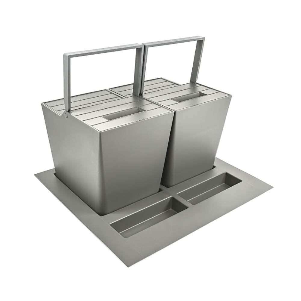 Сортер 600 Premiere (мод.1043), 2х16л, H=295мм, пластик, сірий оріон Сортер 600 Premiere (мод.1043), 2х16л, H=295мм, пластик, сірий оріон