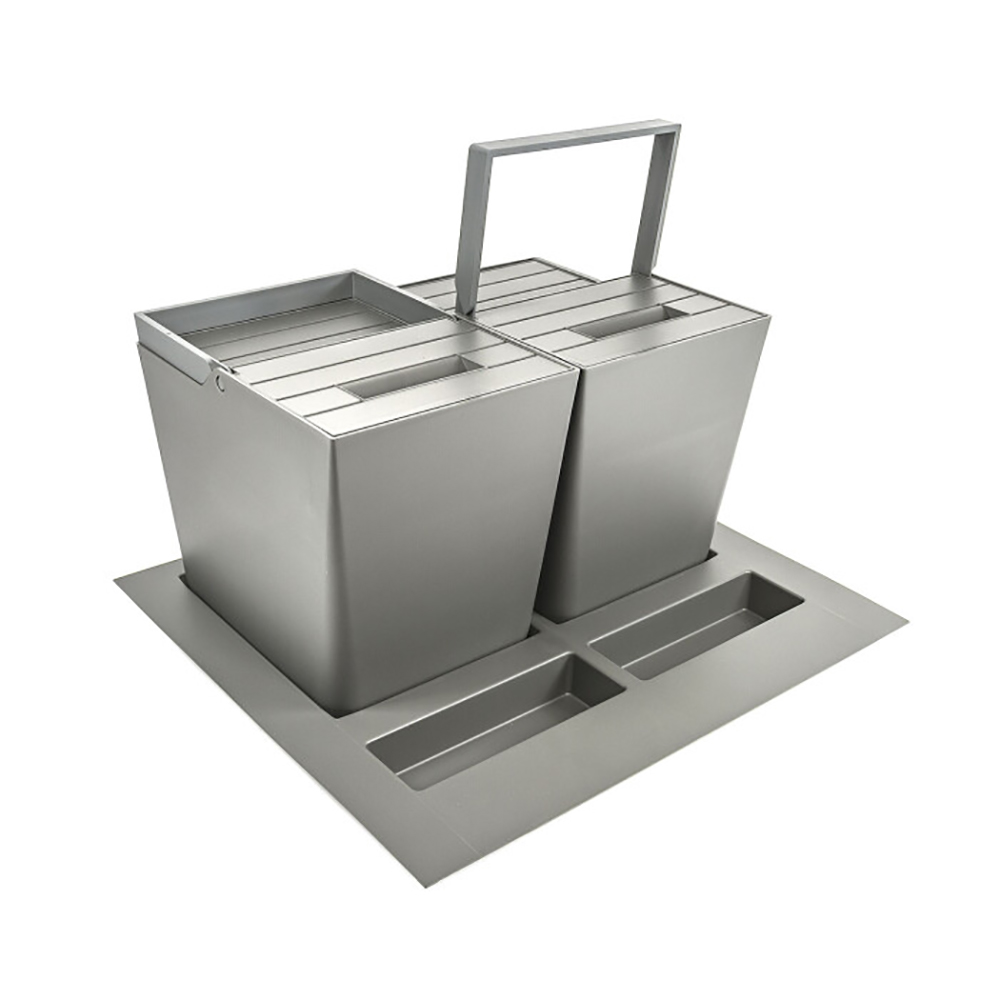 Сортер 600 Premiere (мод.1043), 2х16л, H=295мм, пластик, сірий оріон Сортер 600 Premiere (мод.1043), 2х16л, H=295мм, пластик, сірий оріон