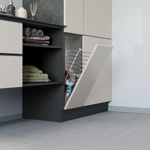 Кошик для відкидних дверей 400х270х498мм, хром