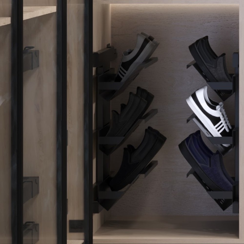 Кошик Ipnos для взуття, з боковим кріпленням, чорний Кошик Ipnos для взуття, з боковим кріпленням, чорний